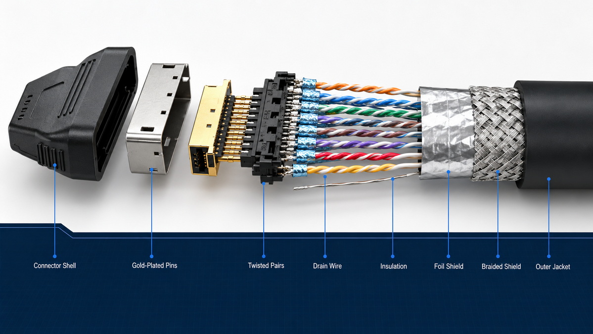 8K HDMI Cable Construction Detail 8K HDMI Cable Construction Detail