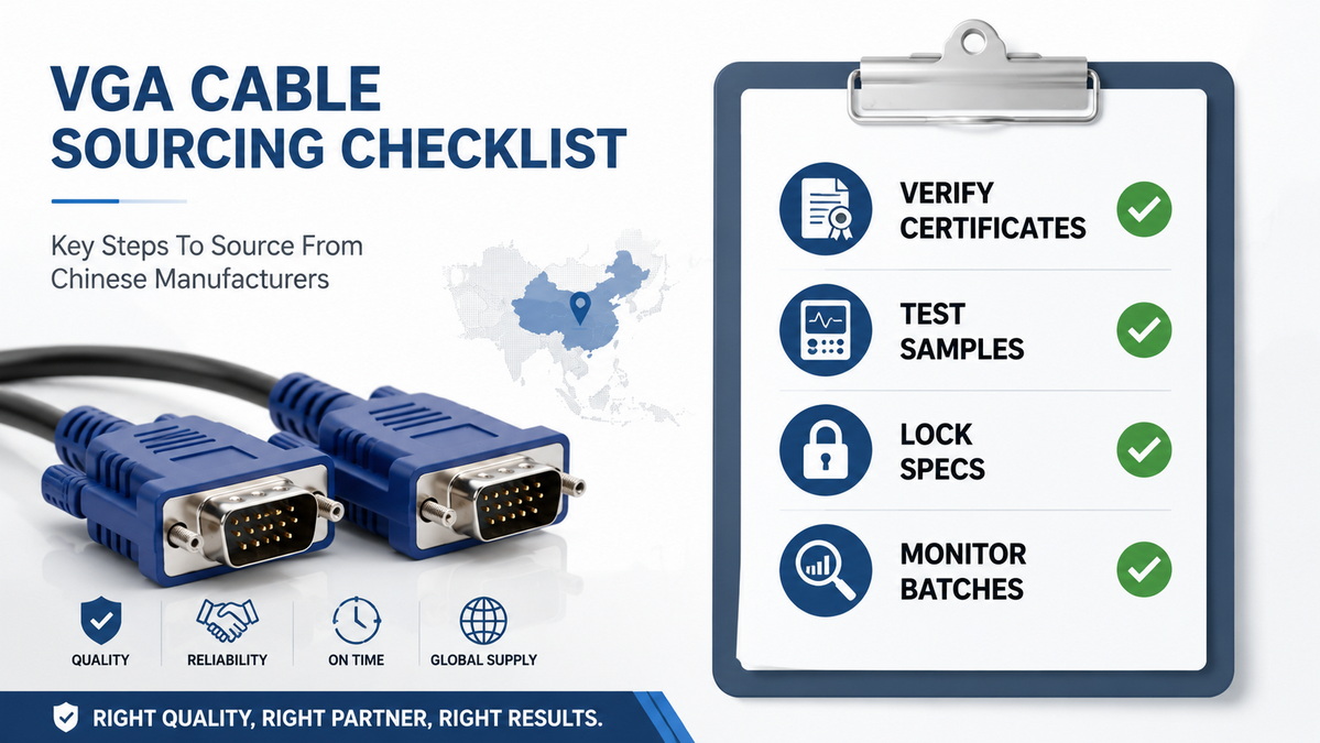 VGA Cable Sourcing Checklist VGA Cable Sourcing Checklist