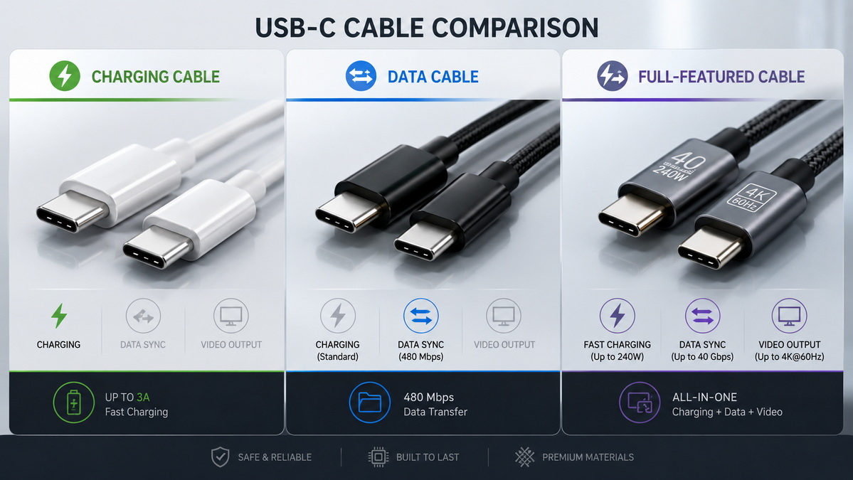 USB C Cable Comparison USB C Cable Comparison