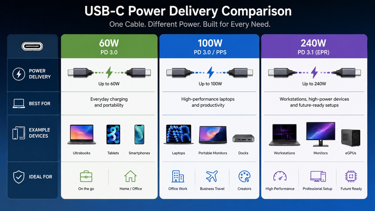 USB C Power Delivery Chart USB C Power Delivery Chart