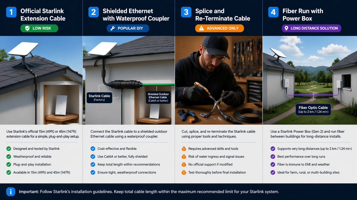 Four Starlink Extension Methods Diagram Four Starlink Extension Methods Diagram