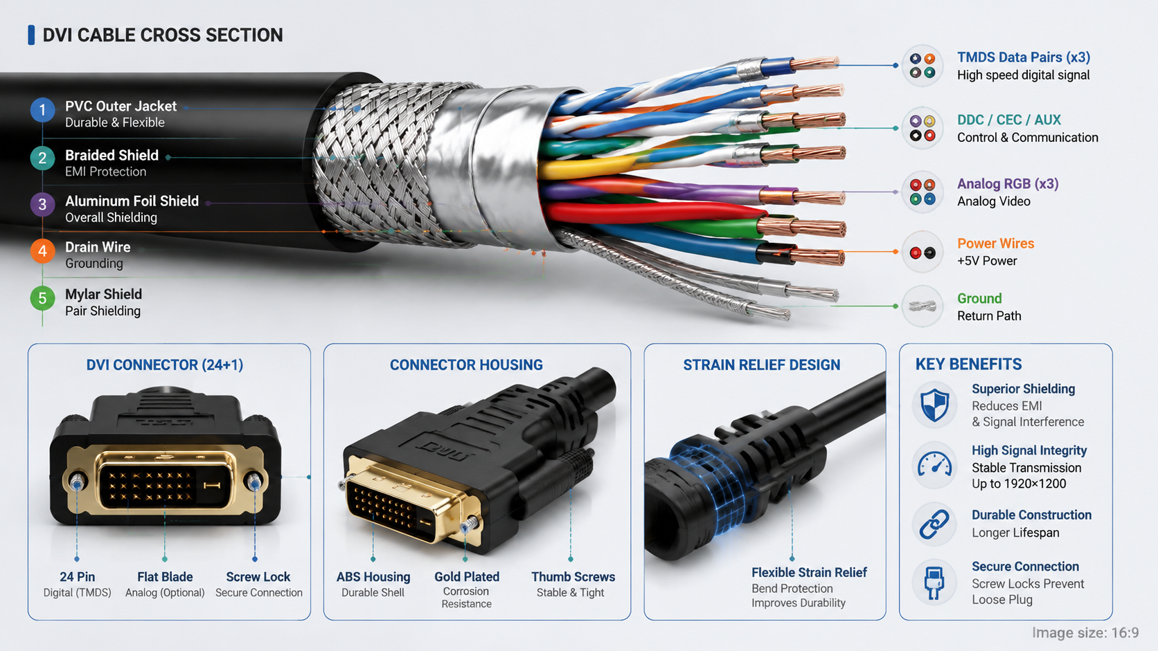 DVI Cable Technical Structure DVI Cable Technical Structure