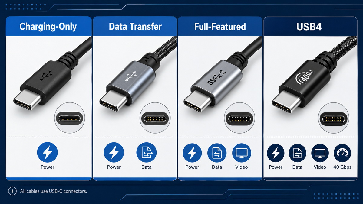 USB C Cable Types Comparison USB C Cable Types Comparison