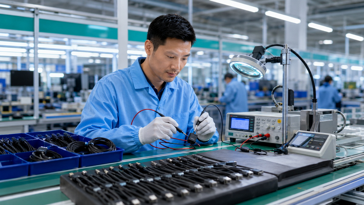 USB C Cable Factory Testing USB C Cable Factory Testing