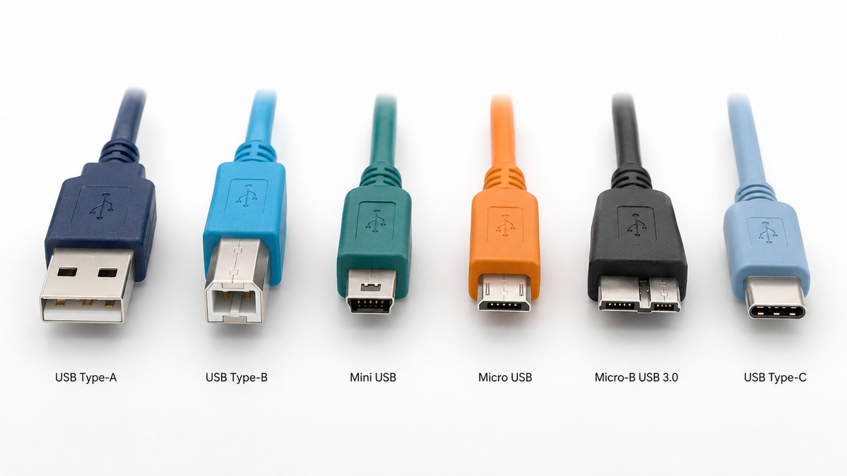 USB Connector Types Comparison USB Connector Types Comparison