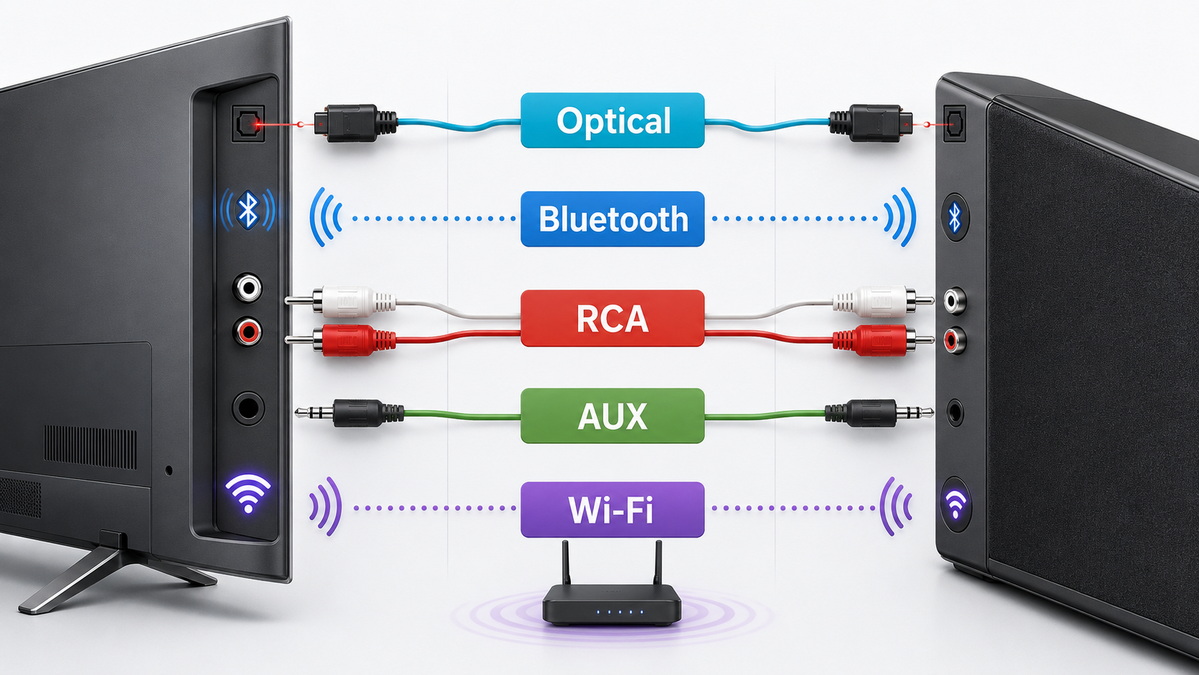 Soundbar Connection Methods Comparison Soundbar Connection Methods Comparison