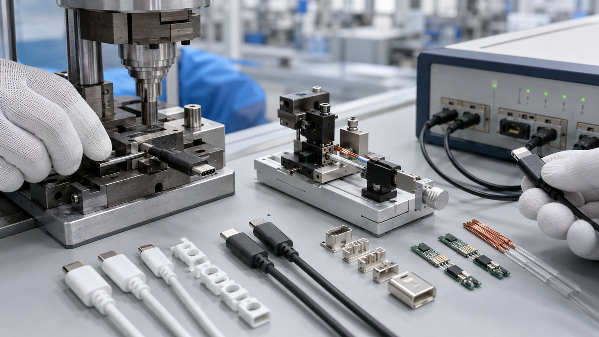 USB C To Lightning Cable Production USB C To Lightning Cable Production