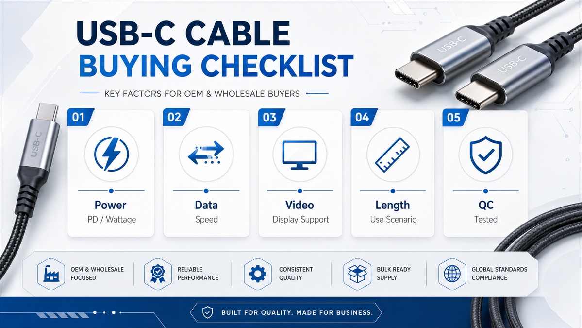 USB C Cable Buyer Checklist USB C Cable Buyer Checklist