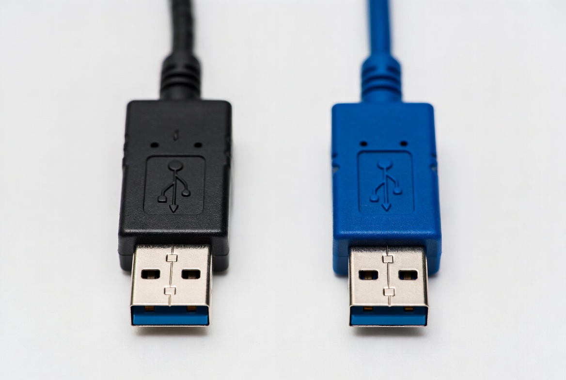 USB 2.0 And USB 3.0 Plug Comparison USB 2.0 And USB 3.0 Plug Comparison