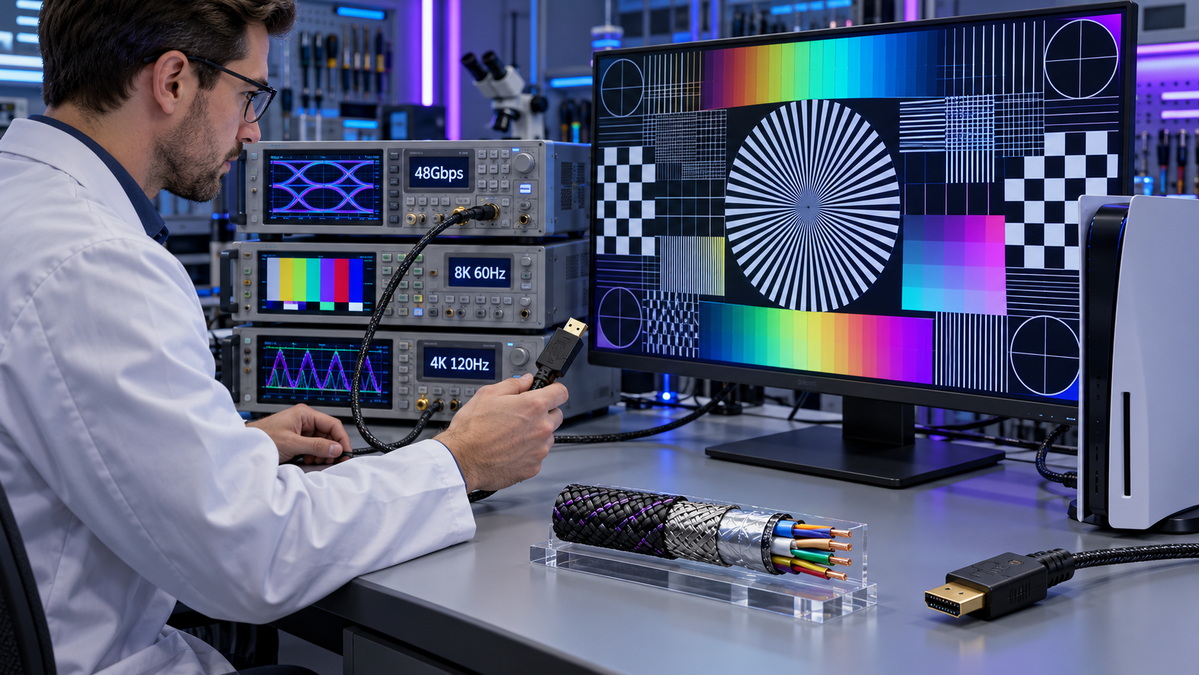 8K HDMI Cable Quality Testing 8K HDMI Cable Quality Testing