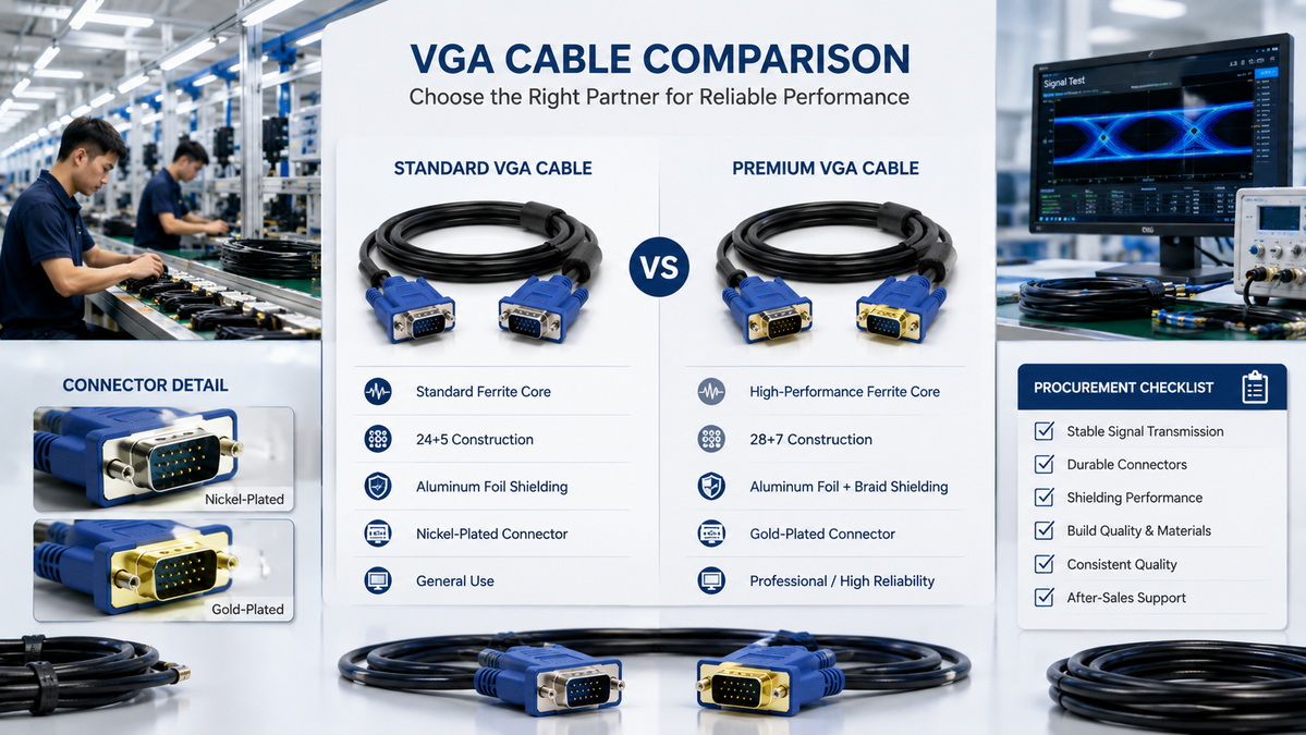 VGA Cable Supplier Comparison VGA Cable Supplier Comparison