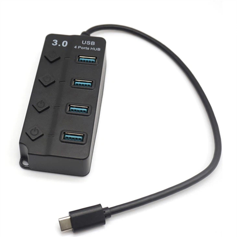 4 in 1 Docking Station 4 Ports Slim USB Hub