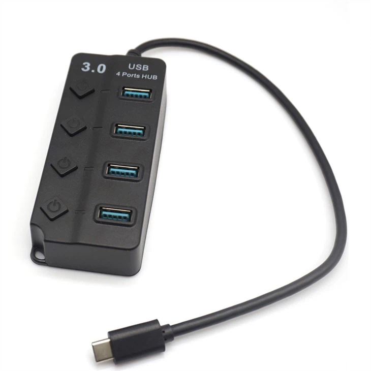 4 in 1 Docking Station 4 Ports Slim USB Hub