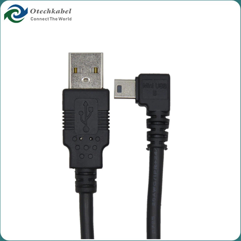 Angled Mini USB Cable