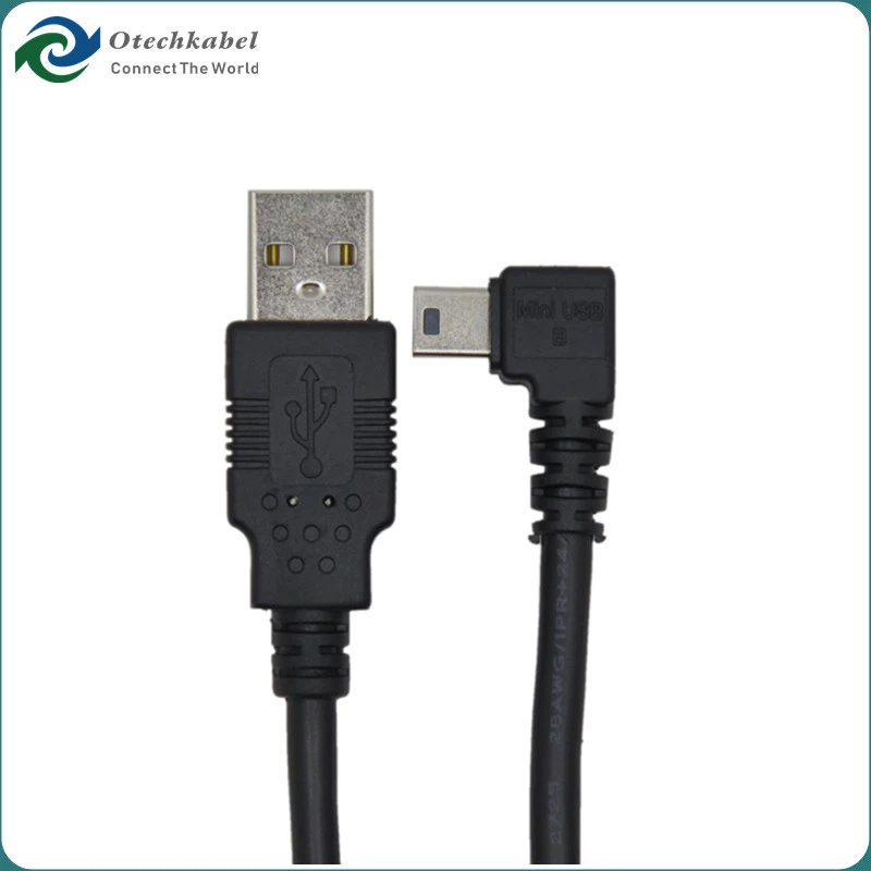 Angled Mini USB Cable