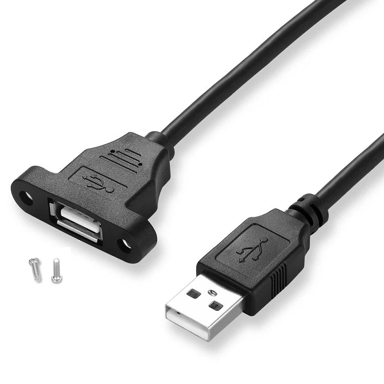 Panel Mount Extension USB Cable (1)