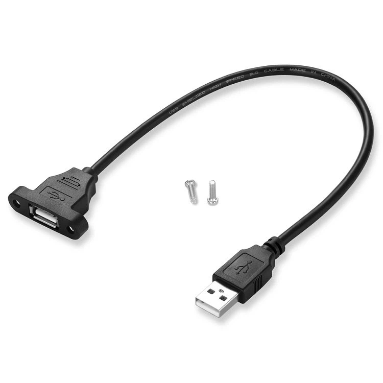 Panel Mount Extension USB Cable (2)