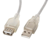 Clear USB Extension Cable Am To AF 2.0