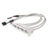 USB 2.0 9Pin 2 Port To 4 Port Motherboard USB Extension Cable