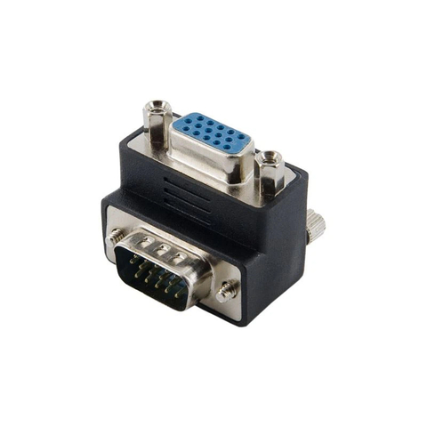 Right Angle VGA To VGA Cable Adapter
