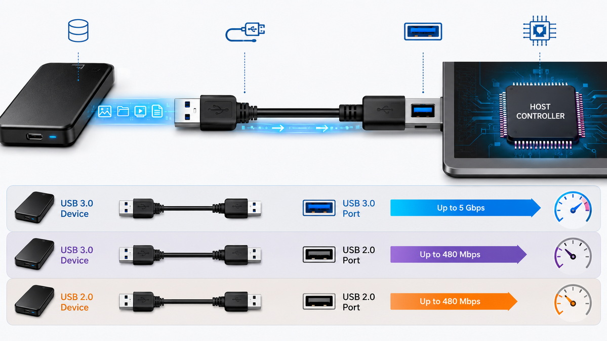 USB Data Transfer Path
