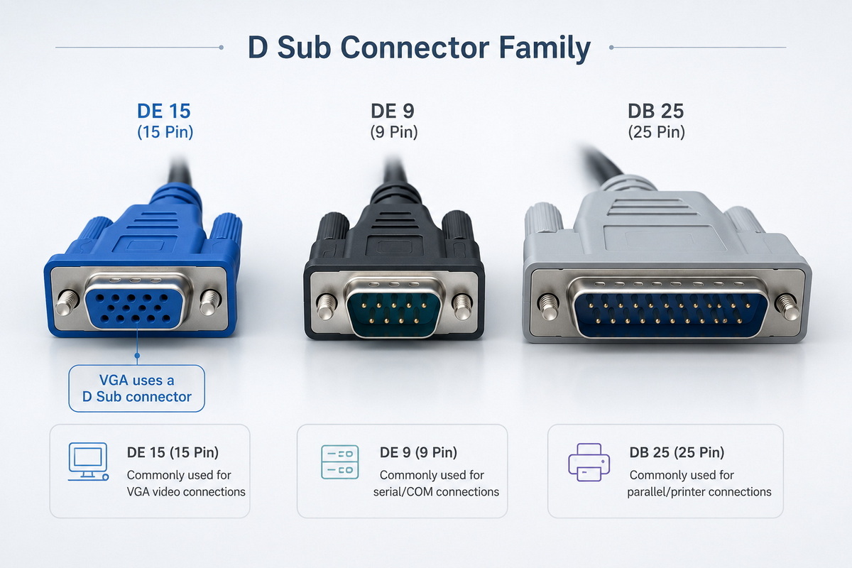 Is D-Sub The Same As VGA? A Practical Guide From An OEM Cable Manufacturer