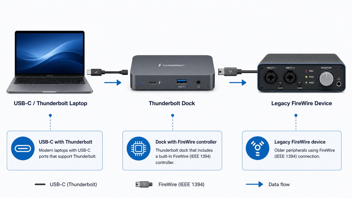 Firewire To Usb C Connection Workflow