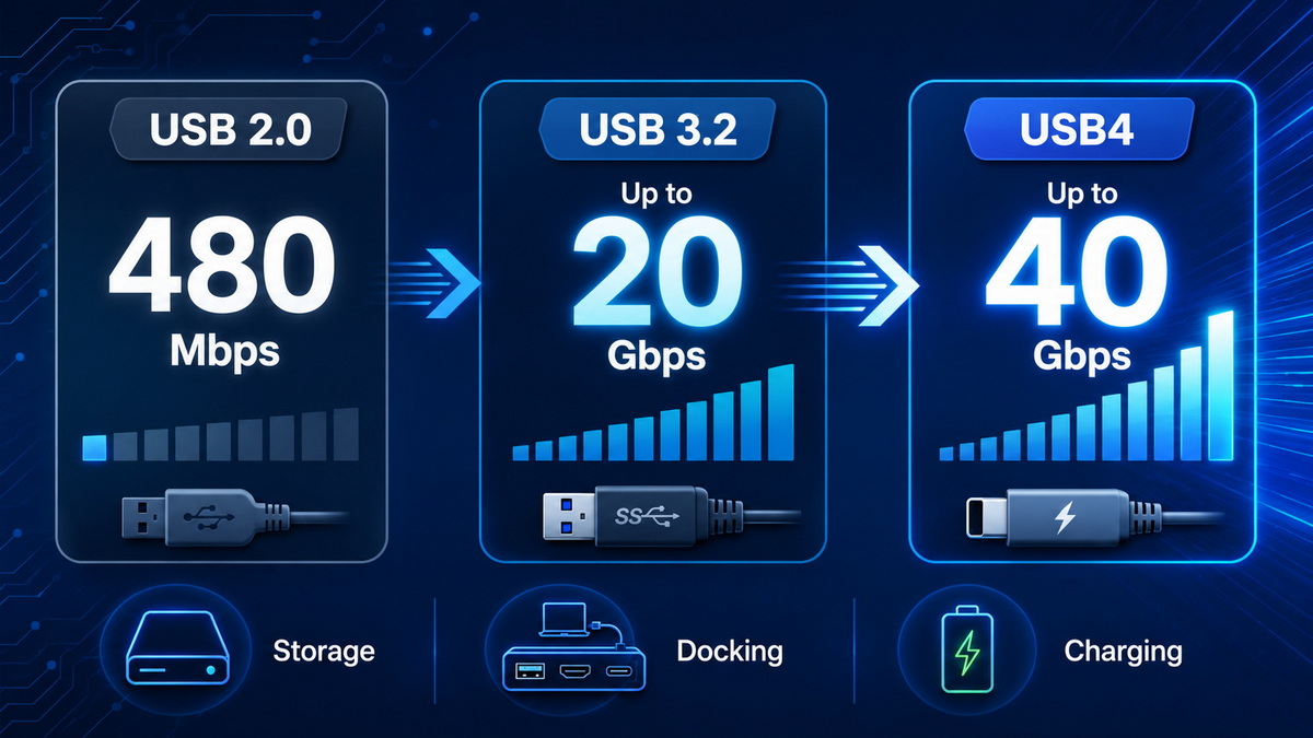USB Speed Comparison Chart