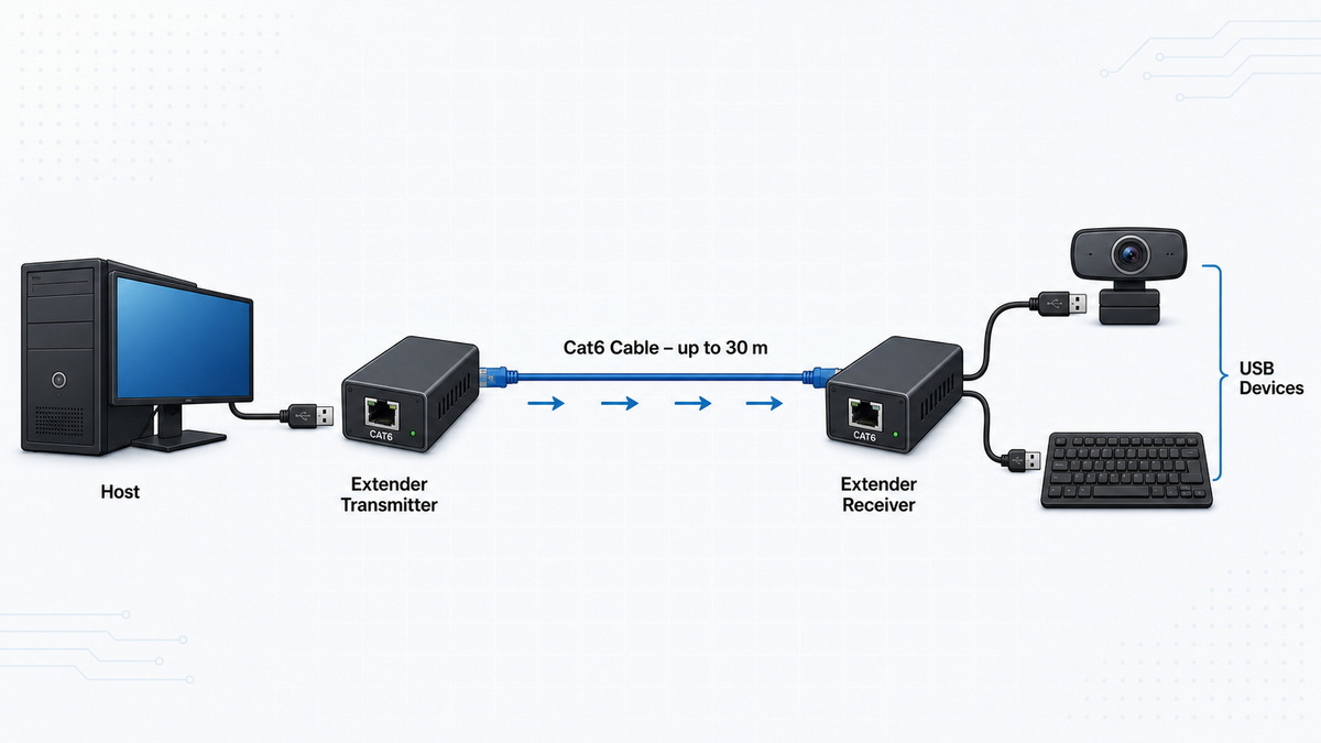 USB Extender Signal Path