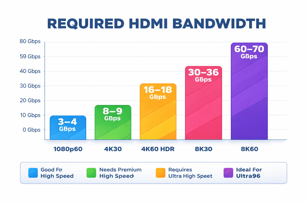 Resolution And HDMI Bandwidth Chart