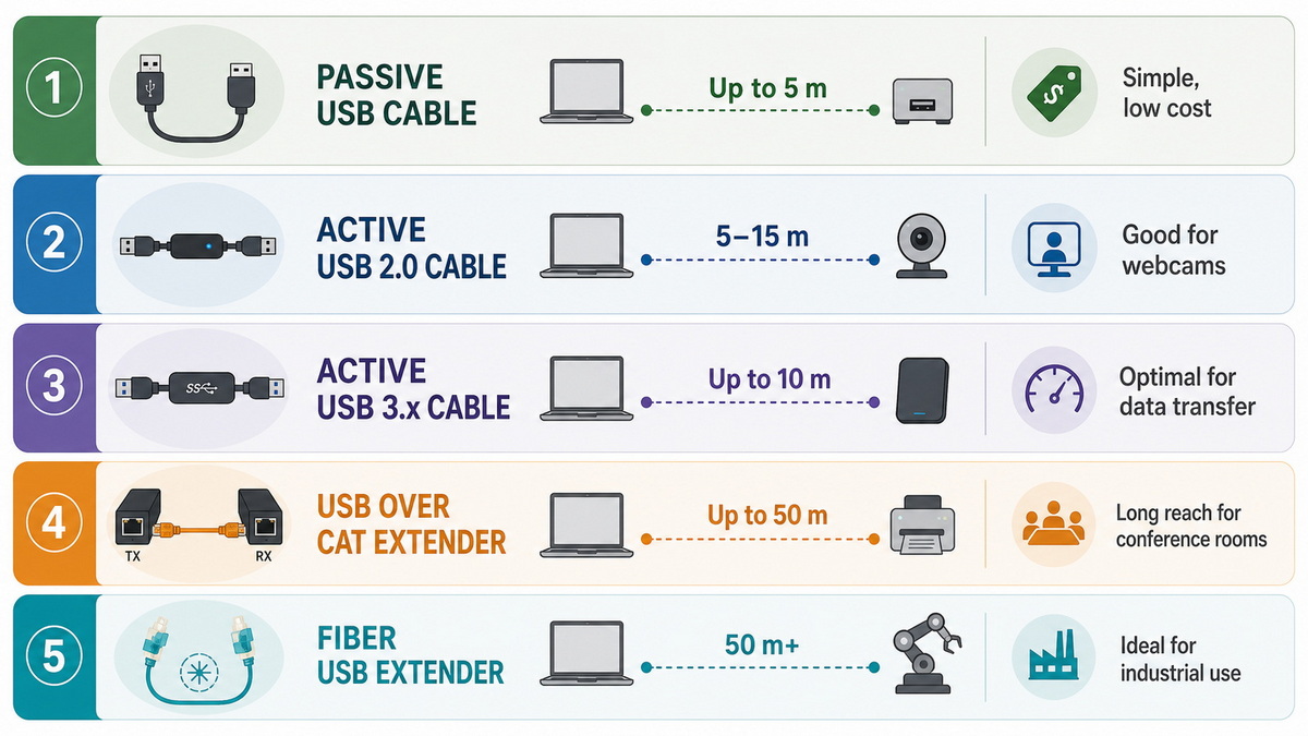USB Extenders Explained: How To Choose The Right Long‑Distance USB Solution For Reliable Performance?