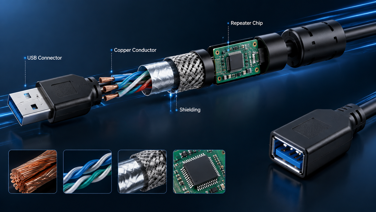 Topp 10 USB-forlengelseskabel med forsterkerprodusenter i Kina (2026 oppdatert ekspertvalgguide)