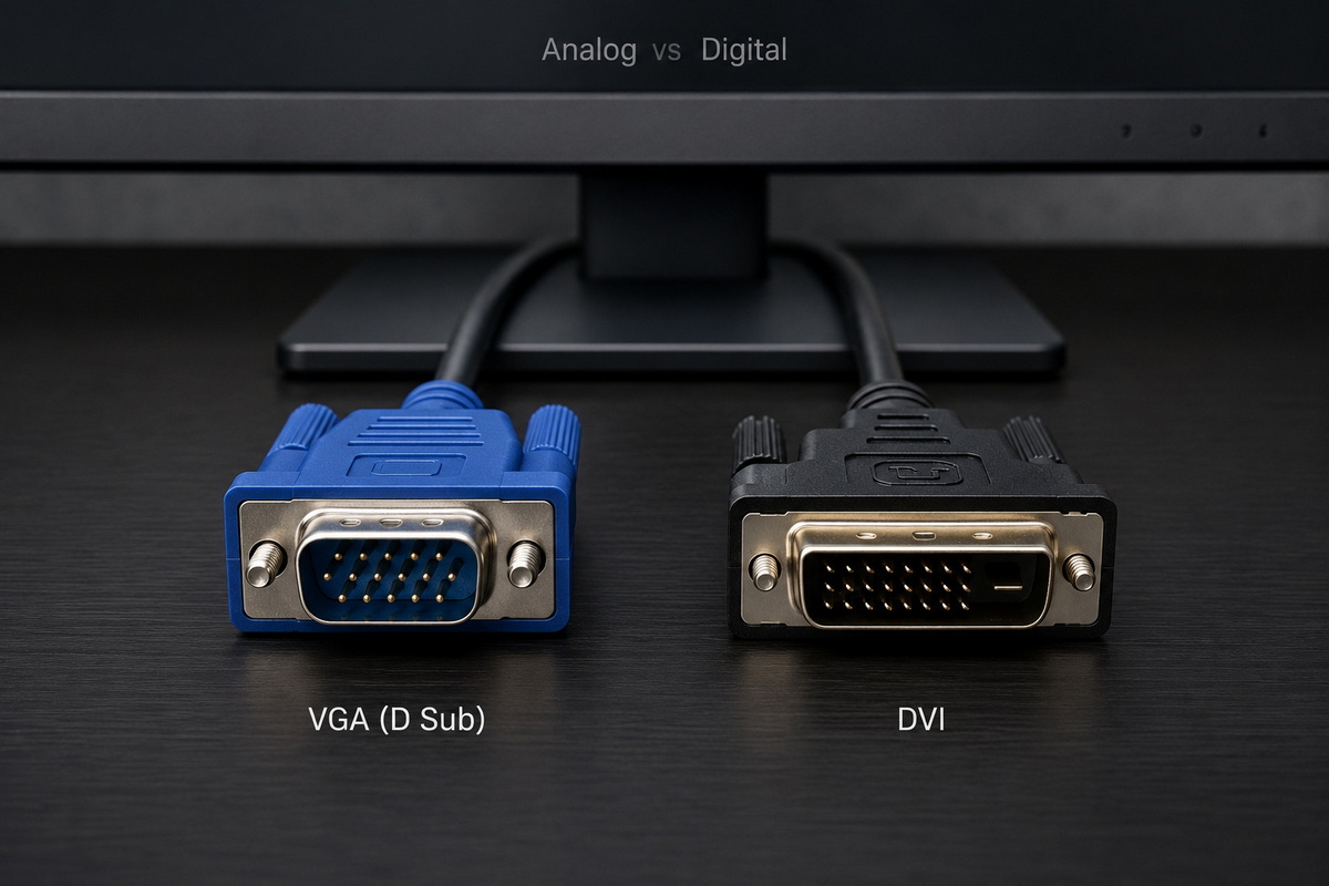  Is D‑sub The Same As DVI? An Engineer's Guide for Monitor And Cable Buyers
