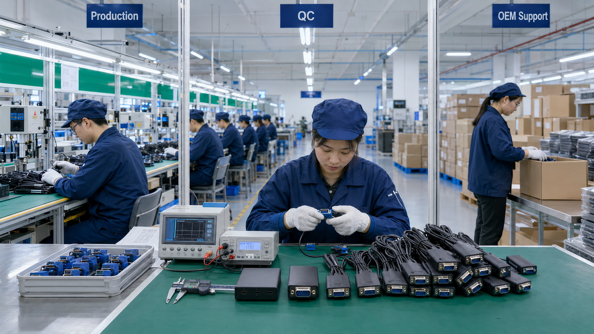 China VGA Adapter Factory Overview
