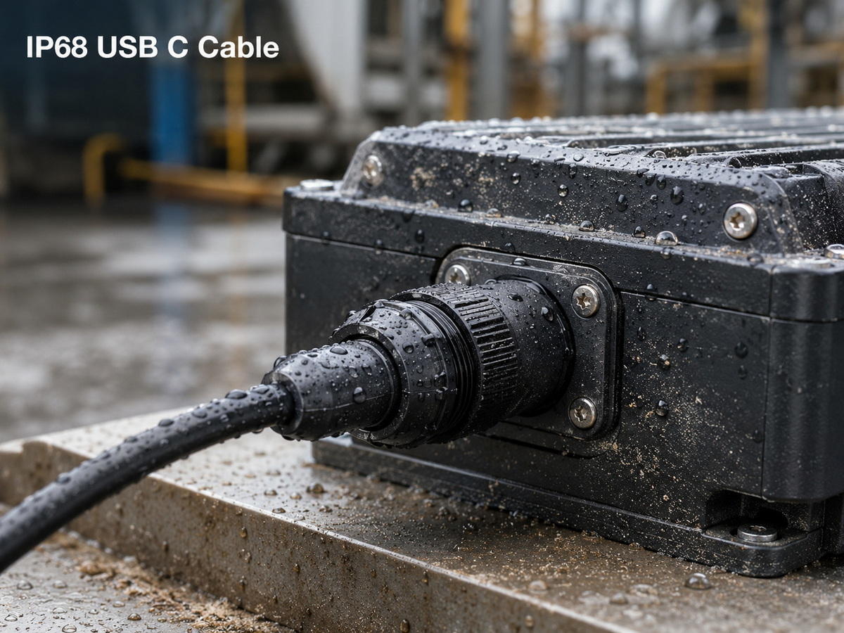 IP68 USB C Cable In Harsh Environment