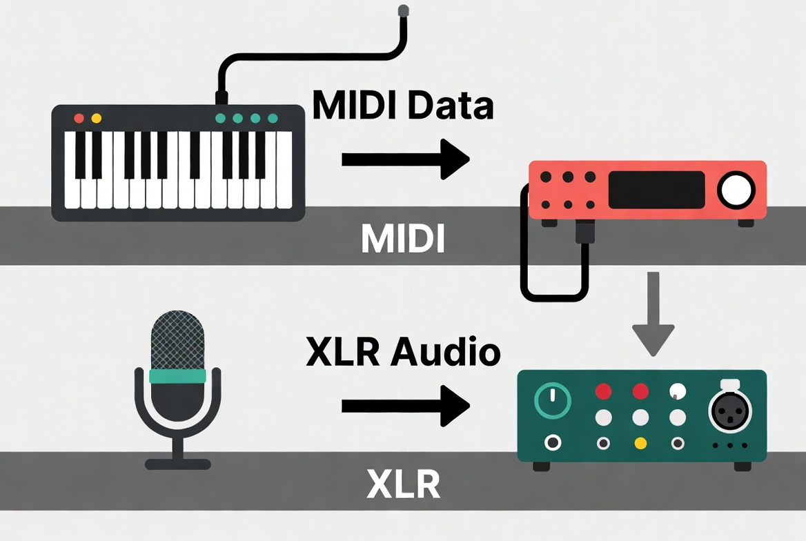 Signal Flow MIDI Versus XLR
