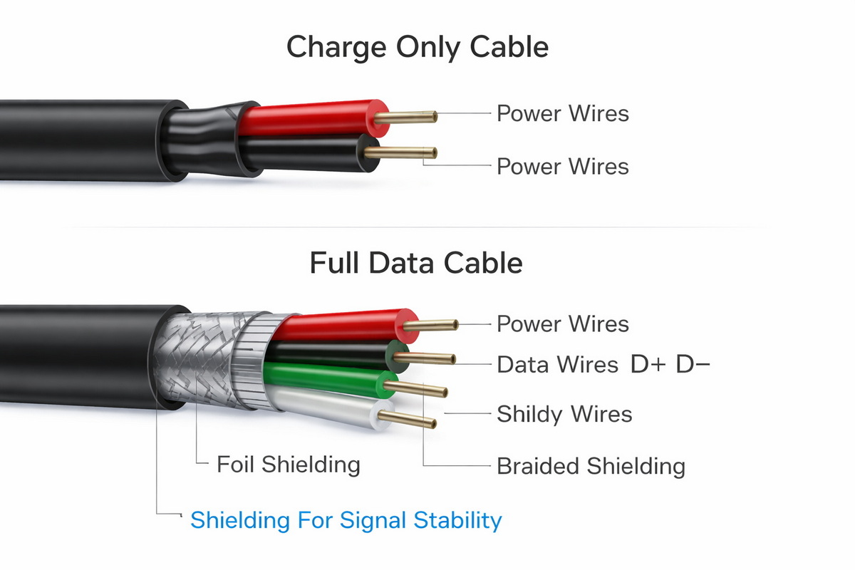 USB Cable Cross Section Explained