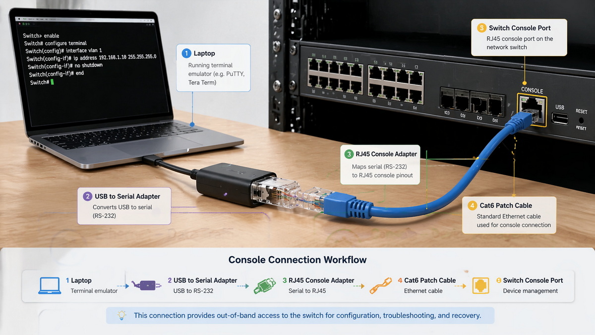 Laptop To Switch Console Connection