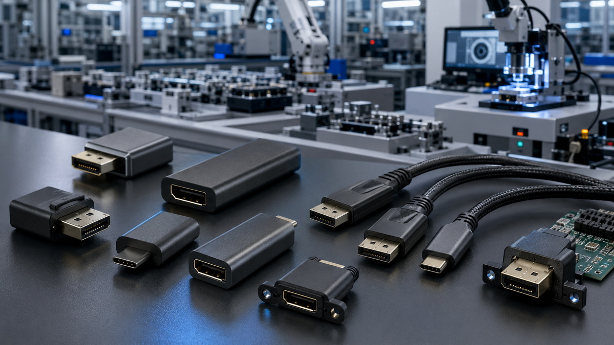 DisplayPort Adapter Manufacturing Hero
