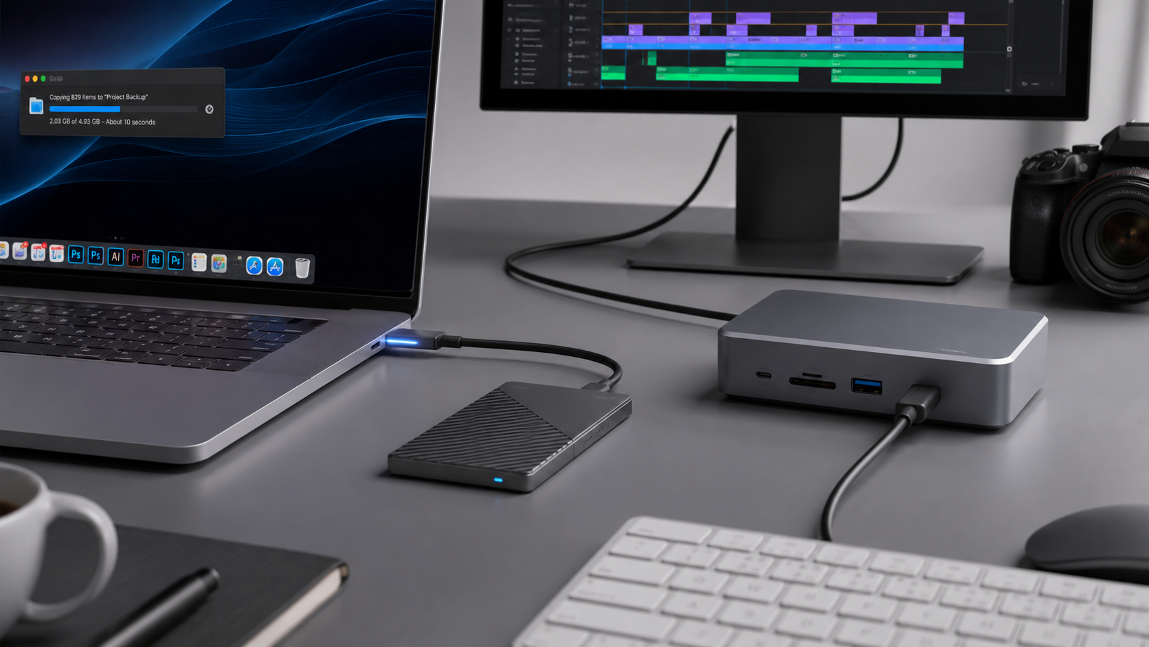 USB C Data Transfer Workflow