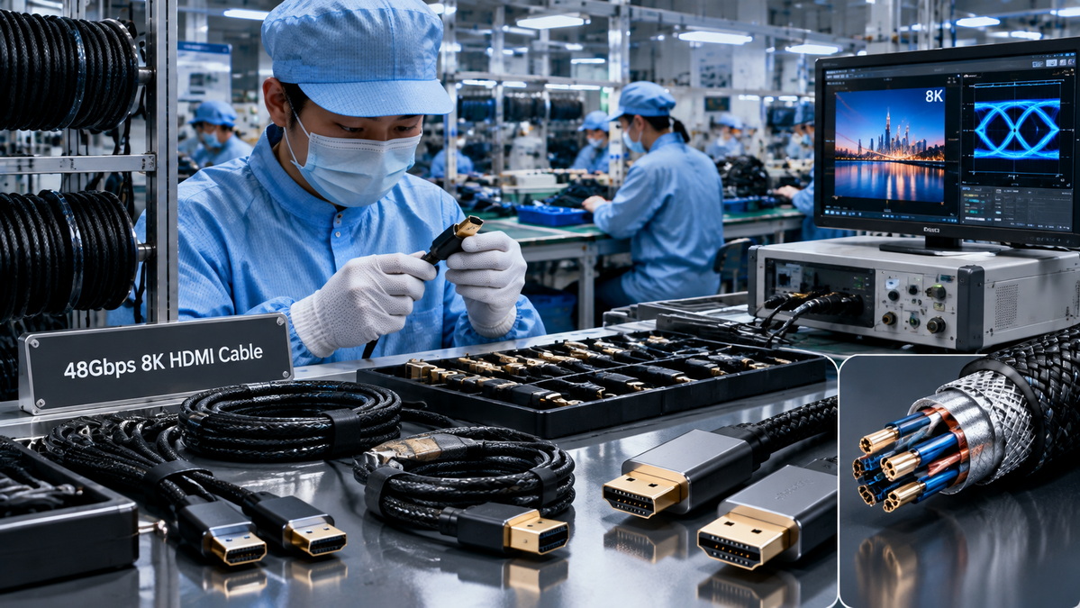 8K HDMI Cable Manufacturing And Quality Control