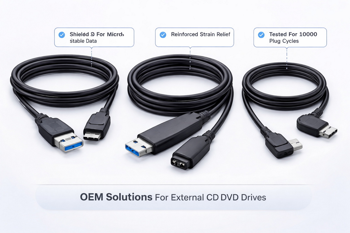 OEM Quality USB Cables For Optical Drives