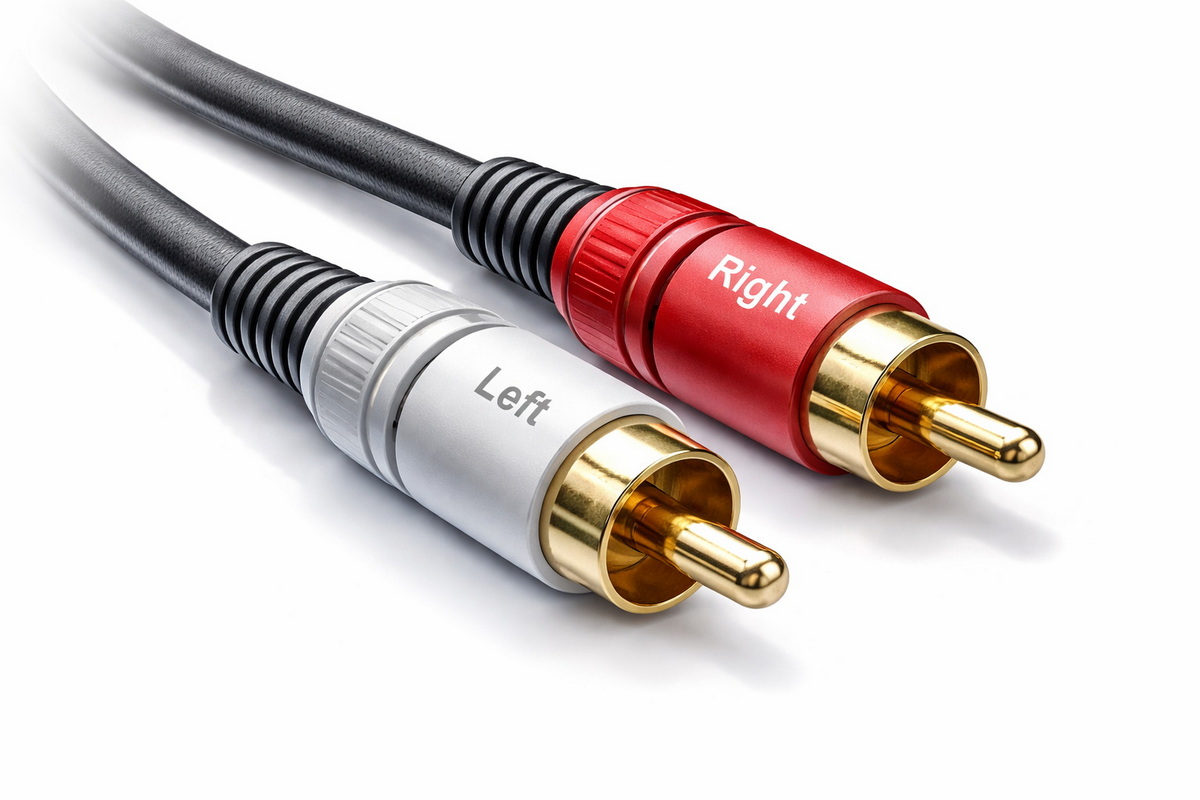 Stereo RCA Cable Close Up