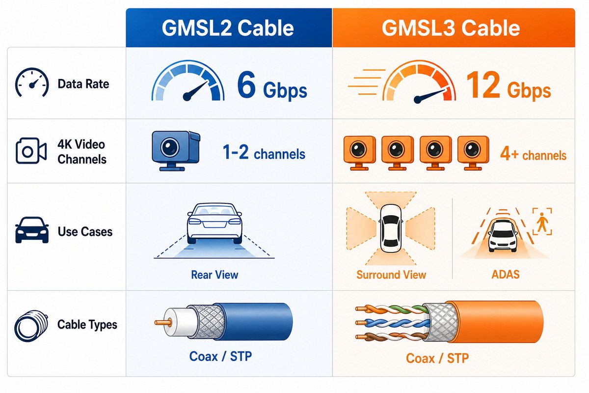 Gmsl2 And Gmsl3 Technical Comparison Chart