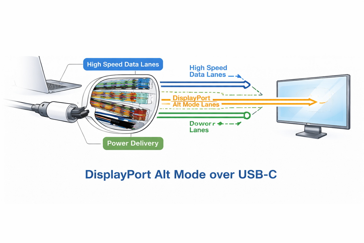 How USB C Carries Video Signal