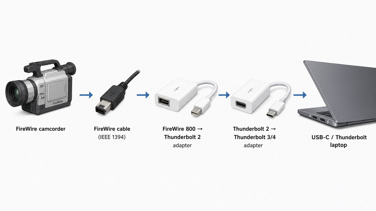Firewire To Modern Computer Workflow