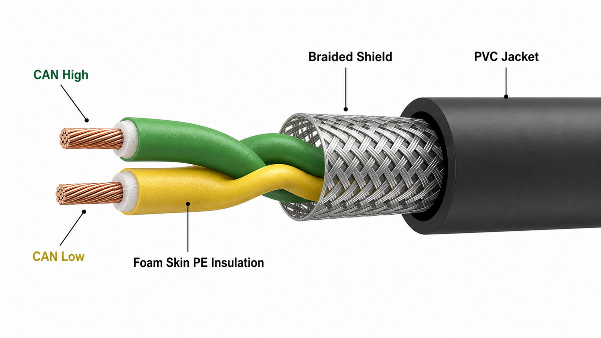 CAN Bus Twisted Pair Cable Structure
