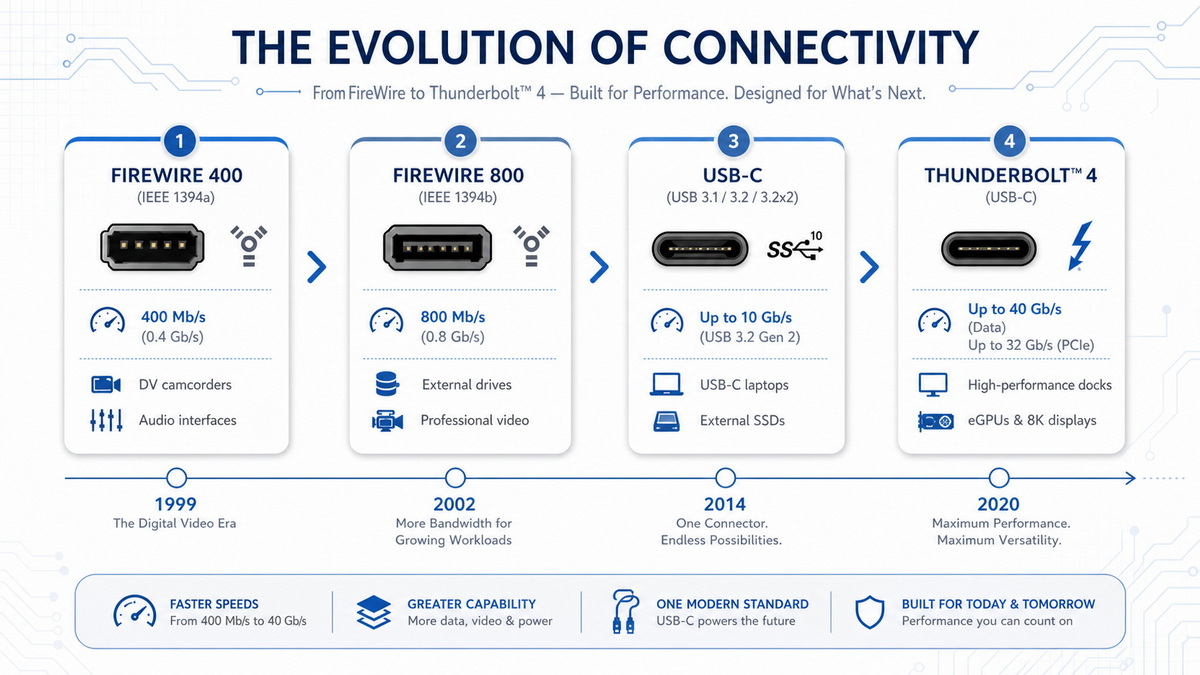 FireWire To USB‑C Connectivity: Practical Solutions For Keeping Legacy Devices Alive